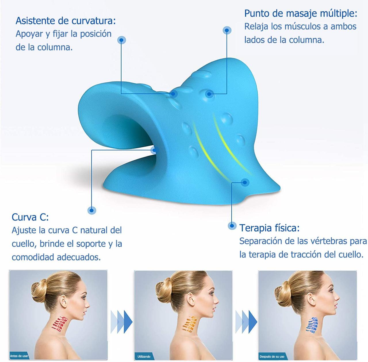 Almohada relajante de cuello y hombros