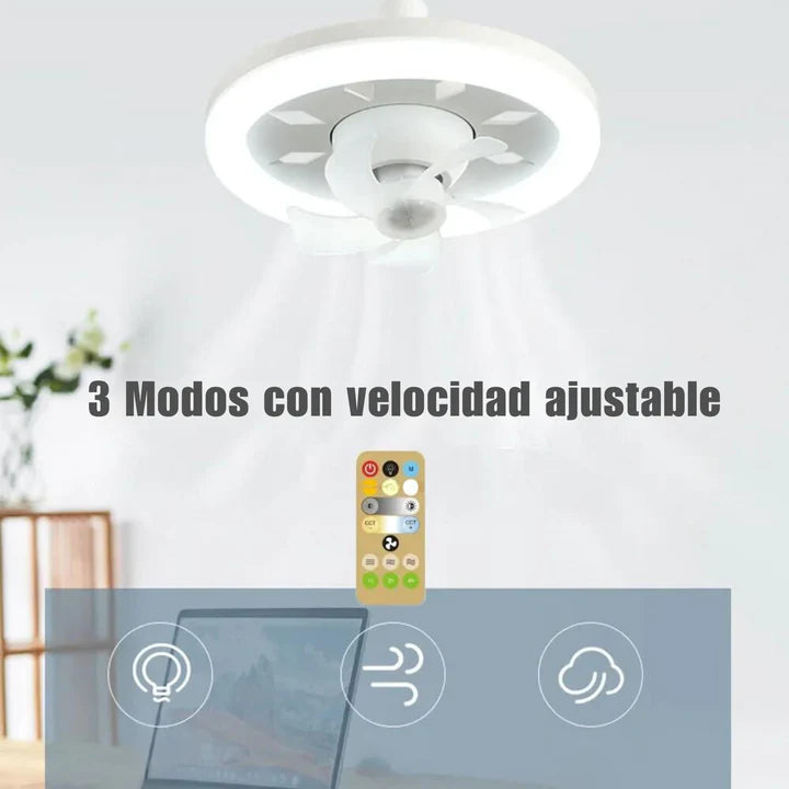 Lampara Ventilador y humificador 3 en 1