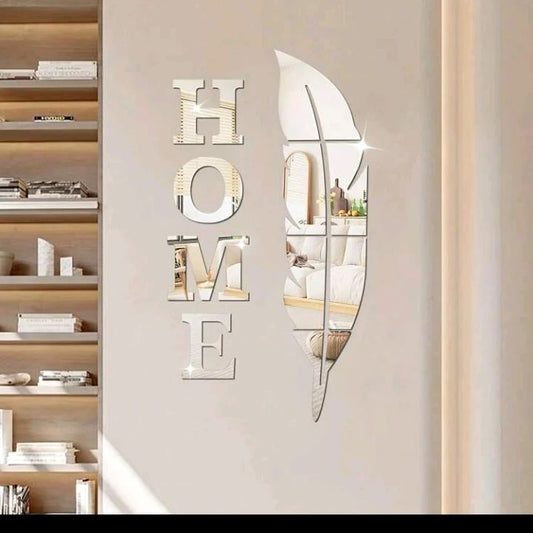 ESPEJO DECORATIVO + LETRAS HOME DE REGALO
