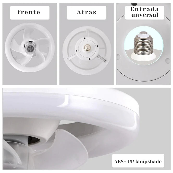 Lampara Ventilador y humificador 3 en 1