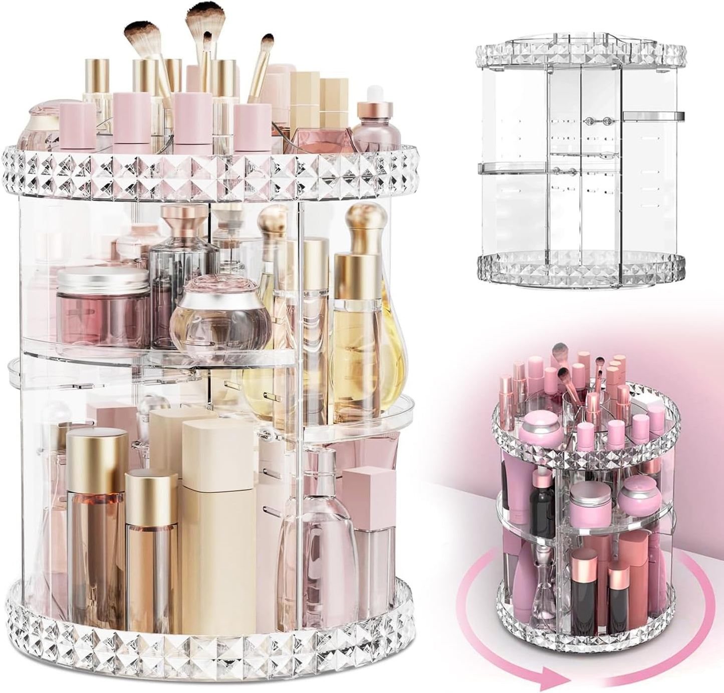 Organizador de maquillaje 360°