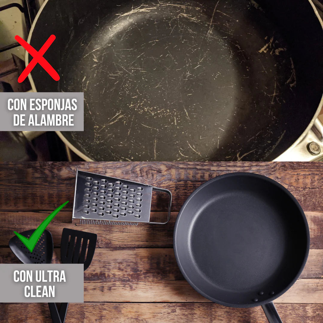 🍳🧽 Potencia que limpia, suavidad que protege — Paños antirayones x5 🛡️