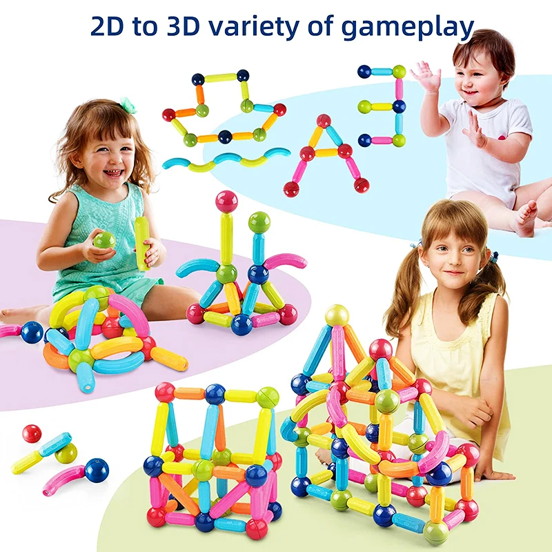 Piezas magneticas interactivas para niños x42 und