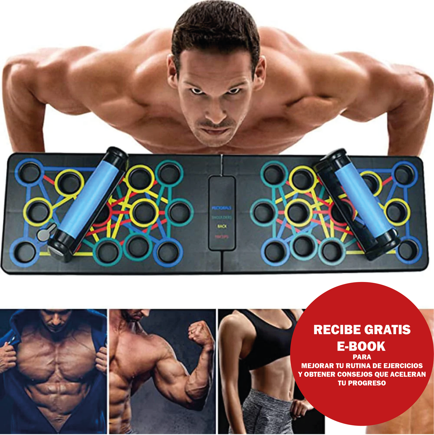 TABLA FlexiCore® PARA FLEXIONES PUSH UP + EBOOK DE RUTINAS GRATIS