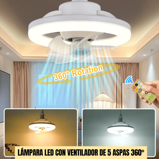 Lampara Ventilador y humificador 3 en 1