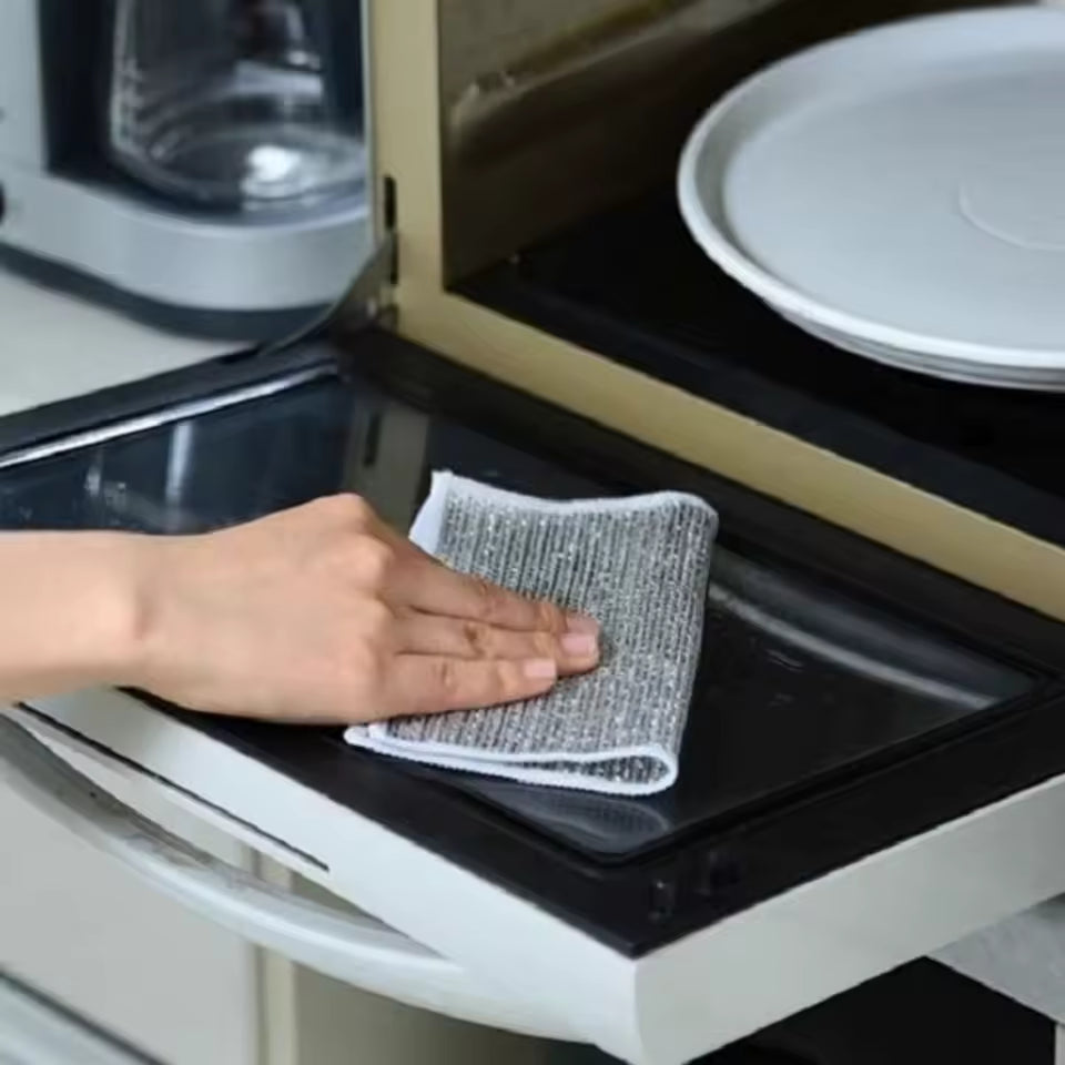 🍳🧽 Potencia que limpia, suavidad que protege — Paños antirayones x5 🛡️