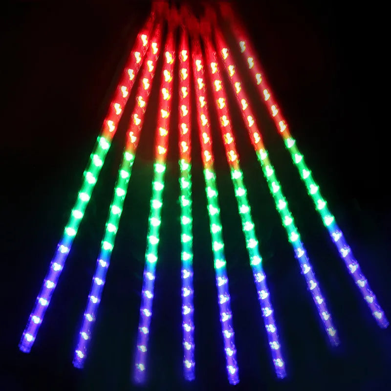 Luces Led Lagrima Meteoro x 8 und