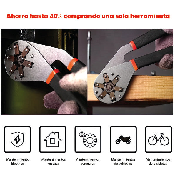 LLAVE HEXAGONAL MULTIFUNCIONAL ADAPTABLE