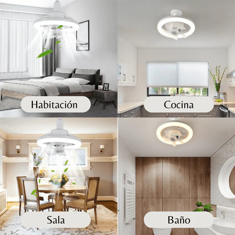 Lampara Ventilador y humificador 3 en 1