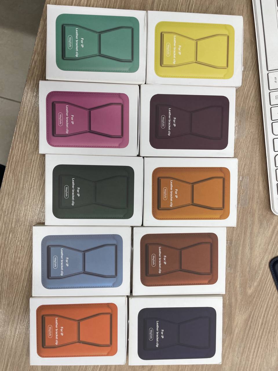 Billetera de cuero magsafe para IPHONE