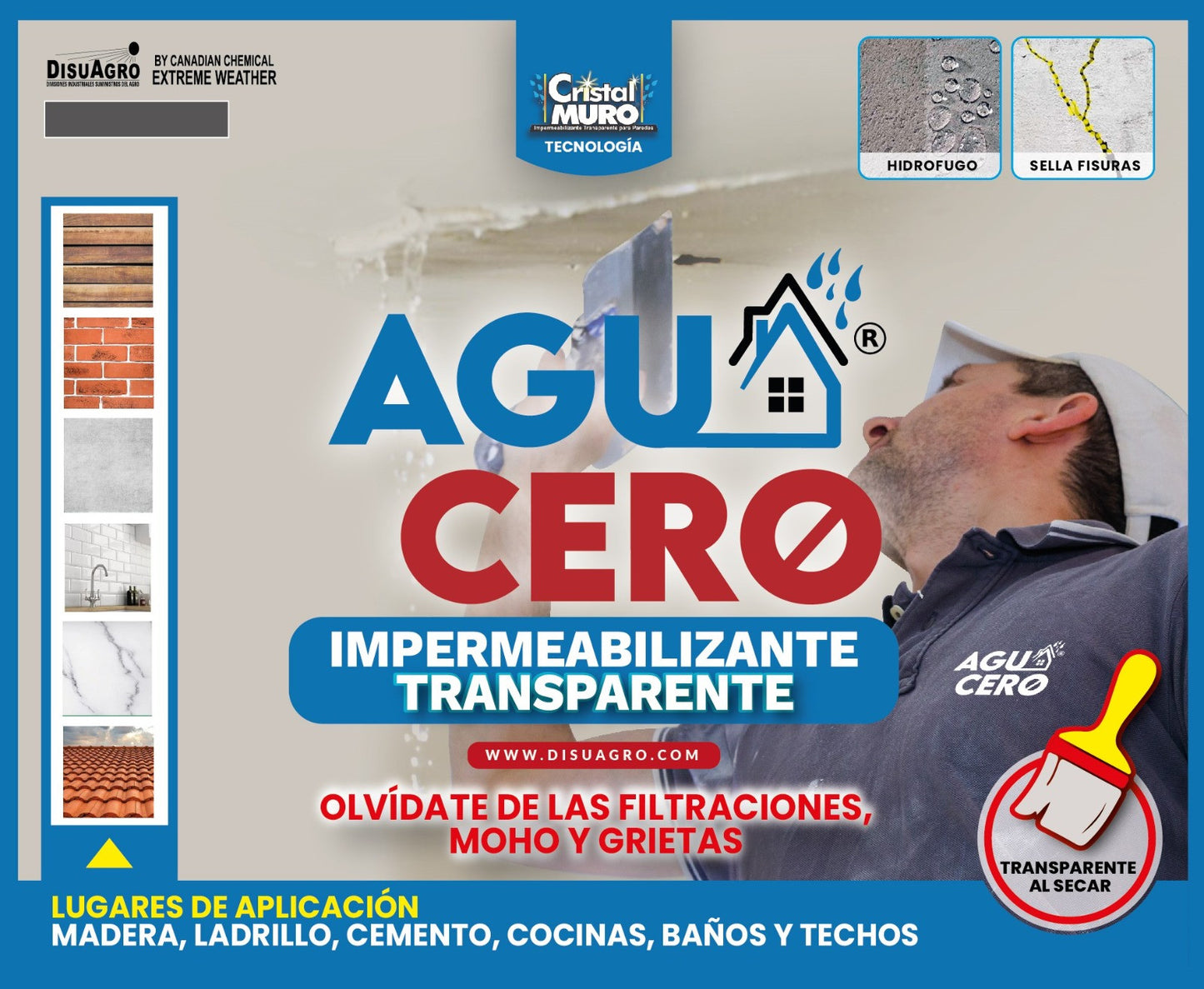 Agua cero® sellador invisible 500 y 1000 ml