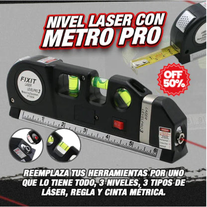 Metro laser 5 en 1 para proyectos perfectos