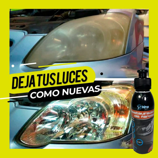 💡 Restaurador de Farolas King Wax – Deja tus faros como nuevos en minutos