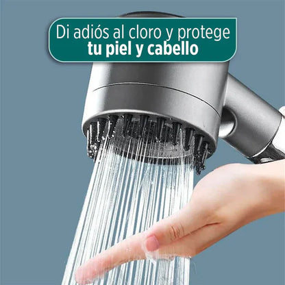 CABEZAL DE DUCHA CON FILTRO DE 6 NIVELES