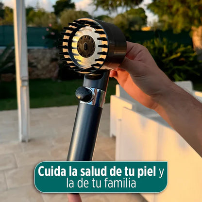 CABEZAL DE DUCHA CON FILTRO DE 6 NIVELES
